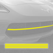 2014-2019 Corvette GRILLE BLACKOUT VINYL OVERLAY - GLOSS YELLOW - CA-76923-Corvette-Store-Online
