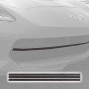 2014-2019 Corvette GRILLE BLACKOUT VINYL OVERLAY - GUNMETAL BRUSHED STEEL - CA-76933-Corvette-Store-Online