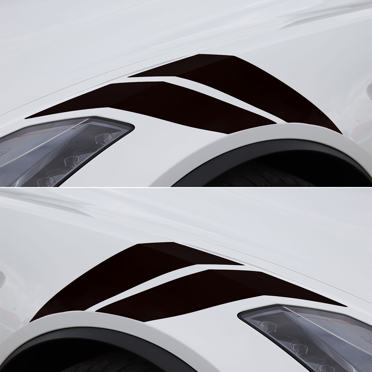 2014-2019 Corvette Grand Sport Style Fender Accent Stripes - Gloss Black - Left & Right Side - CA-76976-Corvette-Store-Online