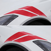 2014-2019 Corvette Grand Sport Style Fender Accent Stripes - Gloss Red - Left & Right Side - CA-76979-Corvette-Store-Online