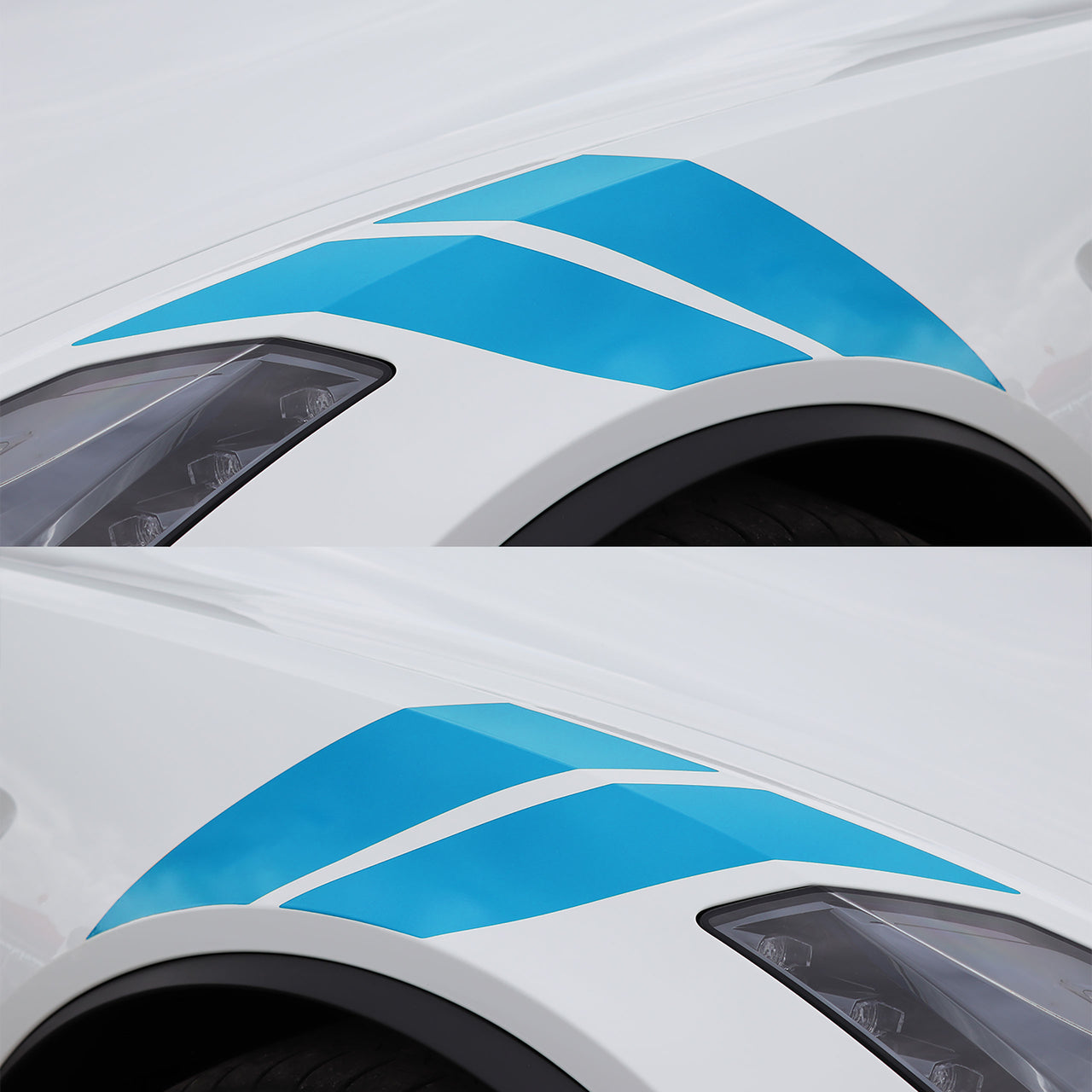 2014-2019 Corvette Grand Sport Style Fender Accent Stripes - Gloss Tension Blue - Left & Right Side - CA-76990-Corvette-Store-Online