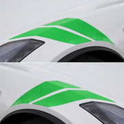 2014-2019 Corvette Grand Sport Style Fender Accent Stripes - Gloss Lime Green - Left & Right Side - CA-76992-Corvette-Store-Online