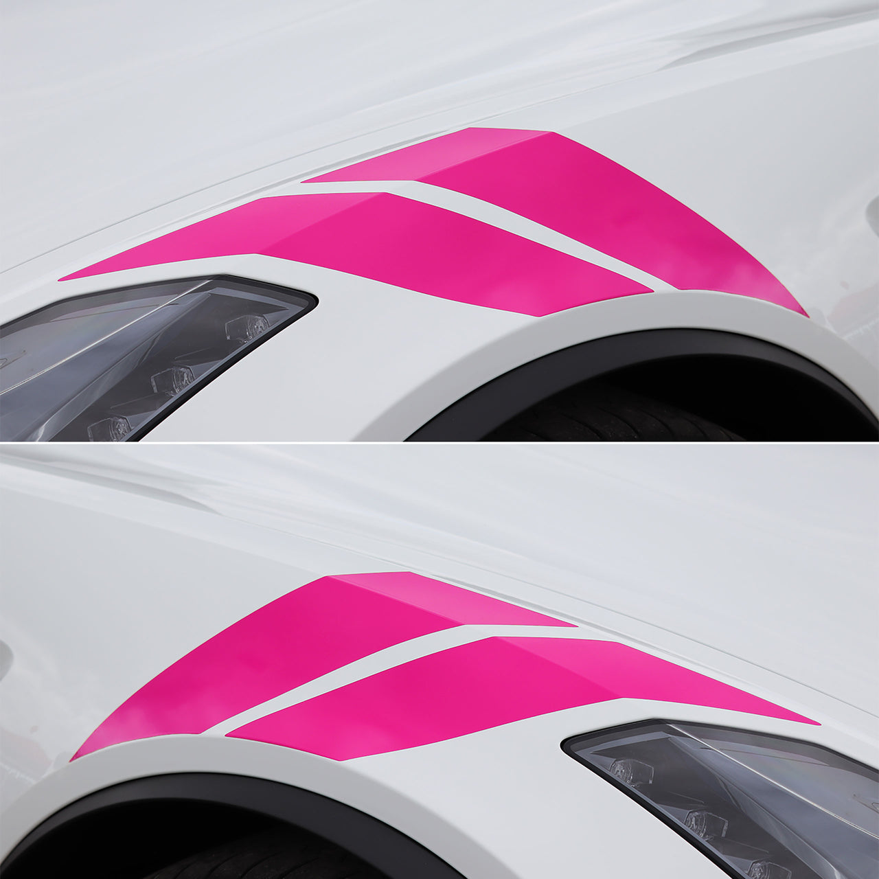 2014-2019 Corvette Grand Sport Style Fender Accent Stripes - Gloss Pink - Left & Right Side - CA-77000-Corvette-Store-Online