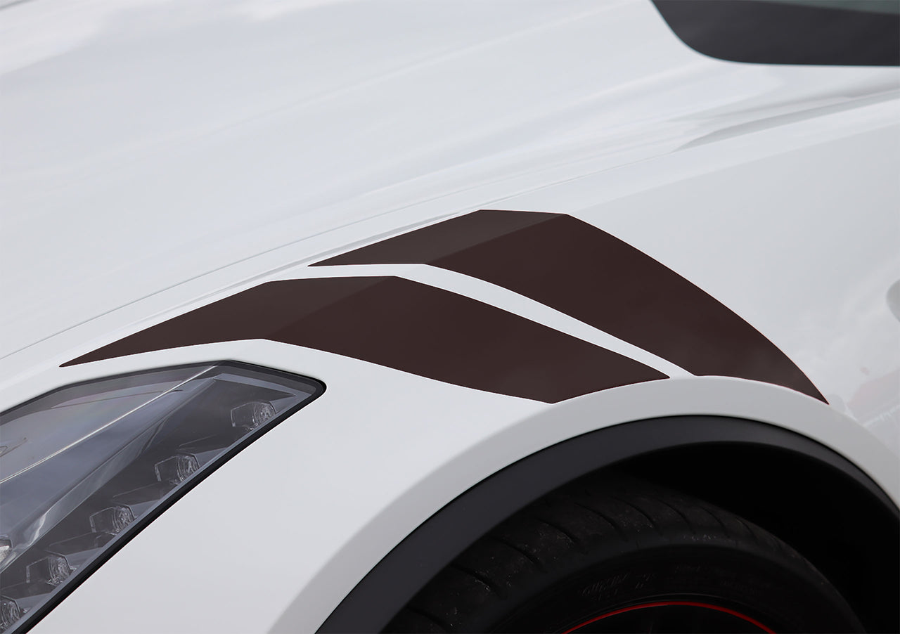 2014-2019 Corvette Grand Sport Style Fender Accent Stripes - Matte Black - Driver Side Only - CA-77002-Corvette-Store-Online