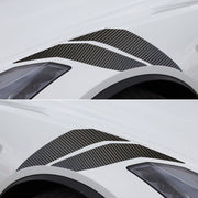 2014-2019 Corvette GS Style Fender Accent Stripes - Black Gloss Carbon Fiber - Left & Right Side - CA-77012-Corvette-Store-Online