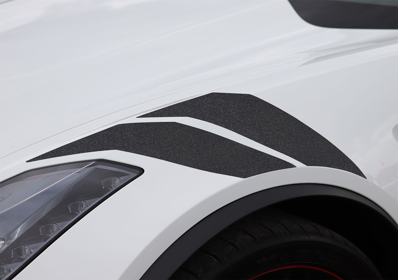 2014-2019 Corvette GS Style Fender Accent Stripes - Gloss Carbon Flash Metallic - Driver Side Only - CA-77018-Corvette-Store-Online
