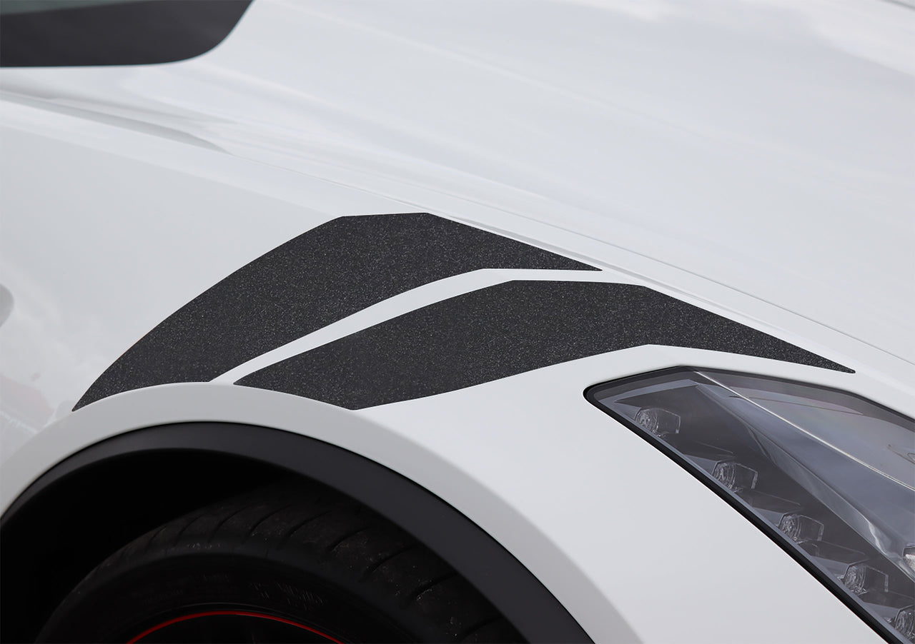 2014-2019 Corvette GS Style Fender Accent Stripes - Gloss Carbon Flash Met - Passenger Side Only - CA-77019-Corvette-Store-Online