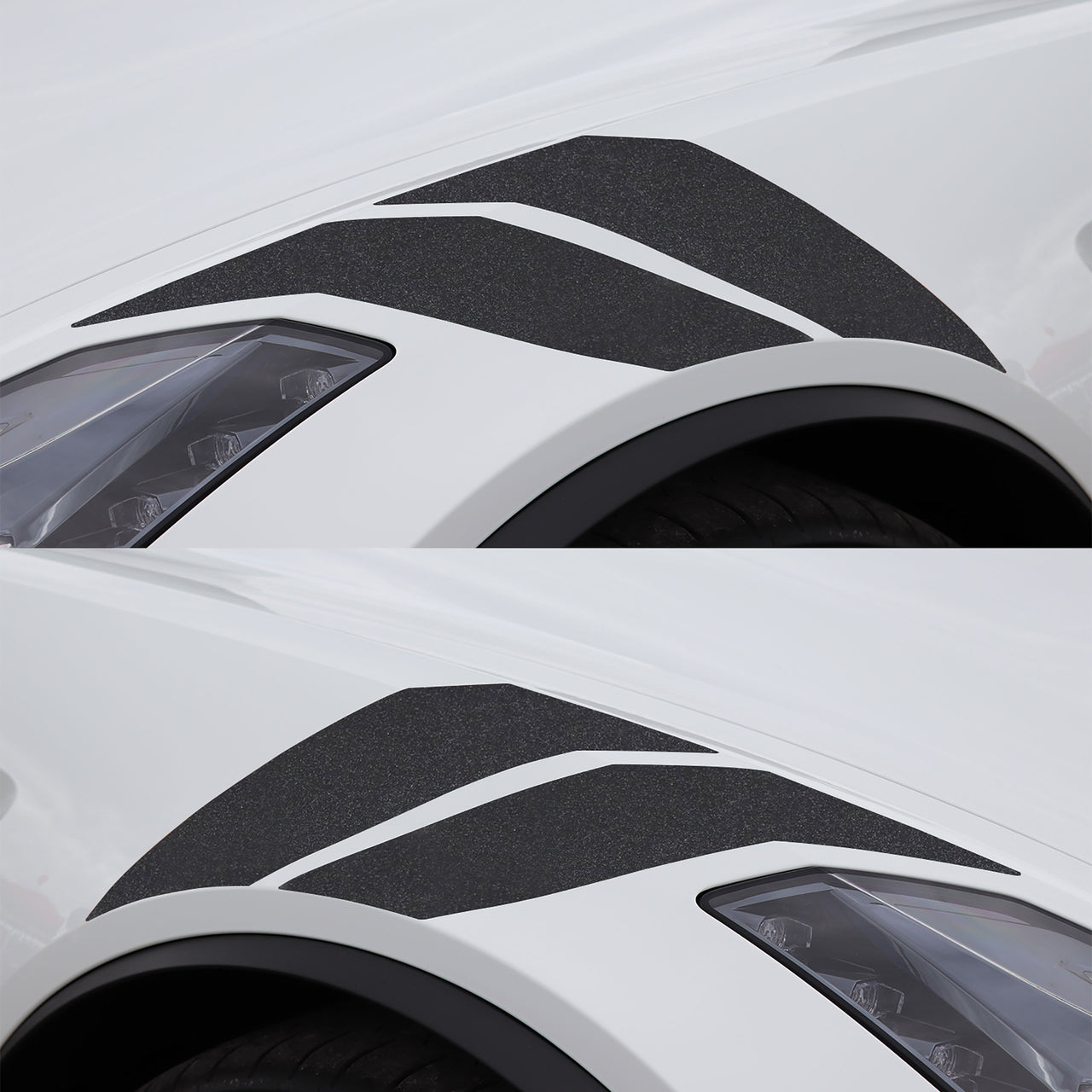 2014-2019 Corvette GS Style Fender Accent Stripes - Gloss Carbon Flash Metallic - Left & Right Side - CA-77020-Corvette-Store-Online