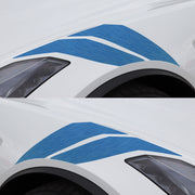 2014-2019 Corvette GS Style Fender Accent Stripes - Gloss Deep Blue Metal - Left & Right Side - CA-77021-Corvette-Store-Online