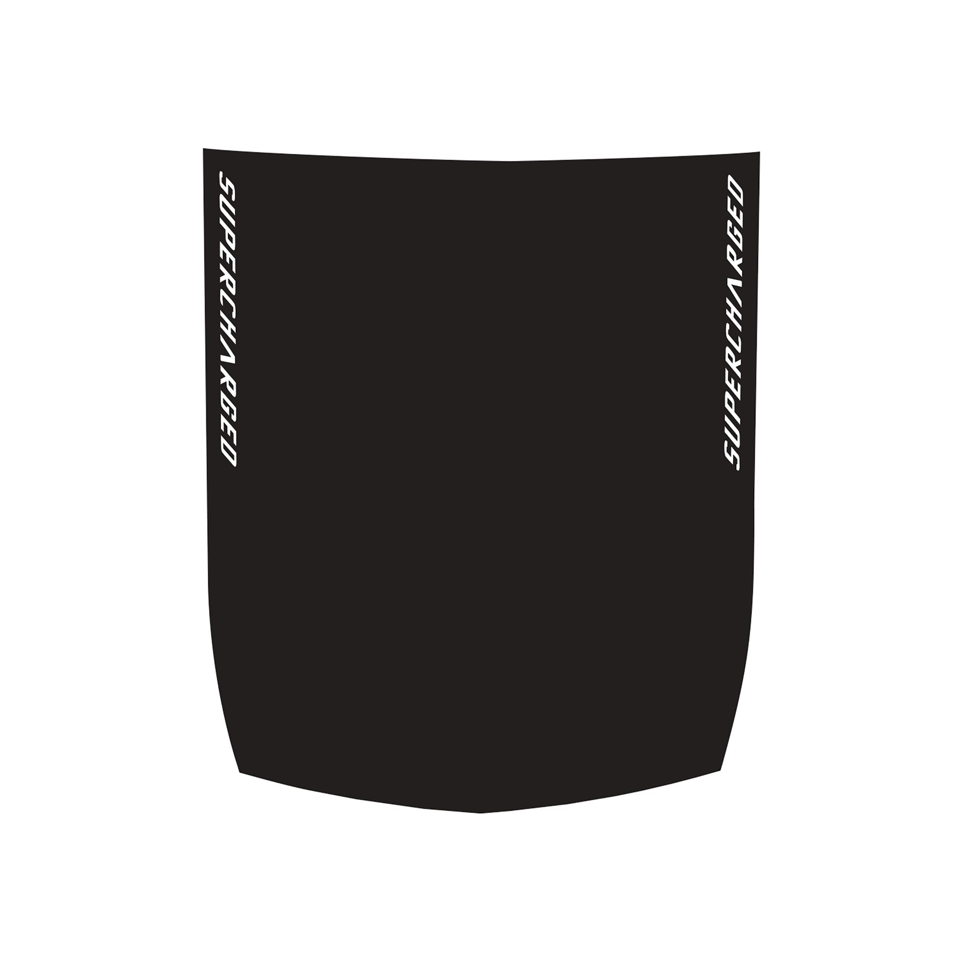 2014-2019 Corvette Stinger Style Stripe - Supercharged Text Cutout Stripe - Gloss Black - CA-77036-Corvette-Store-Online