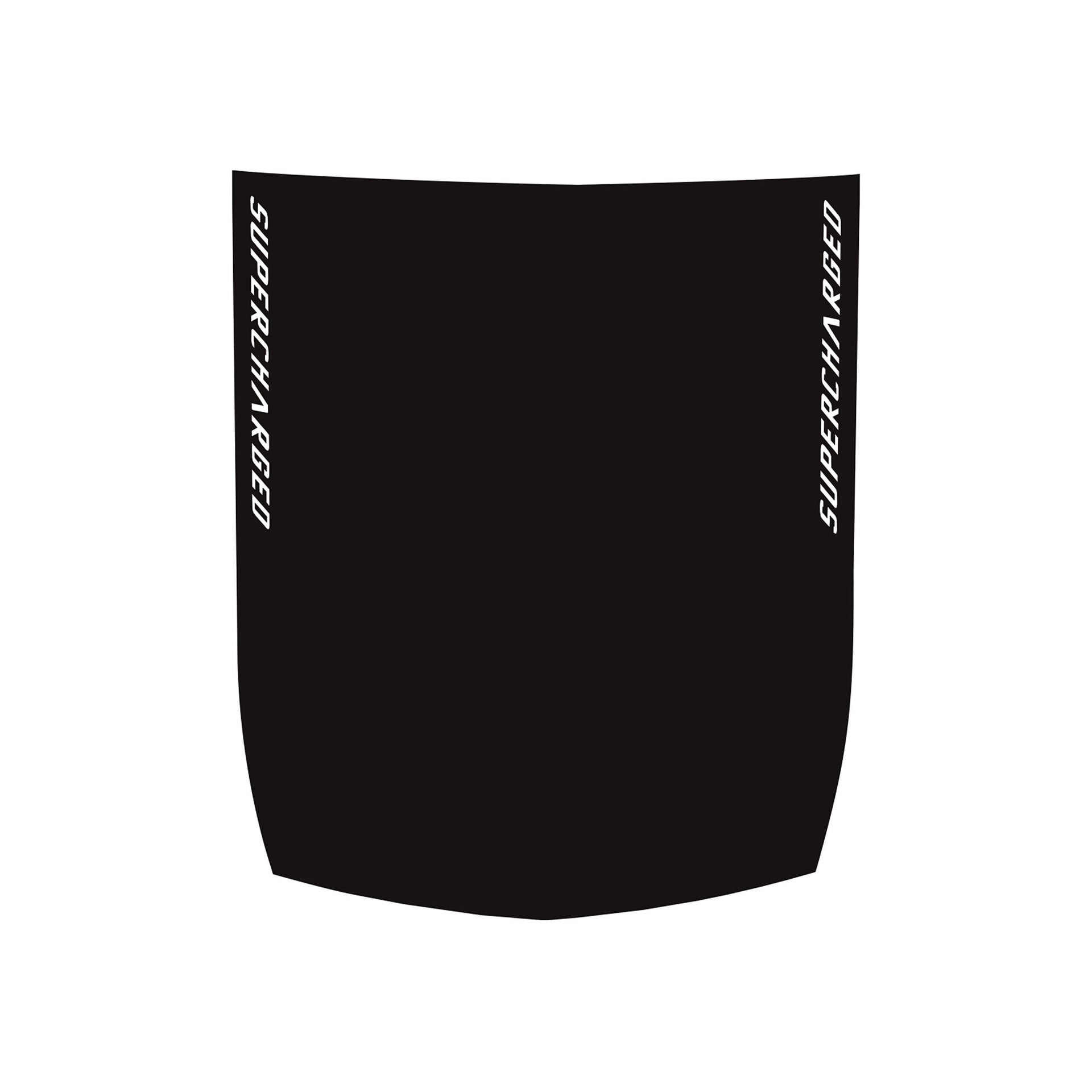 2014-2019 Corvette Stinger Style Stripe - Supercharged Text Cutout Stripe - Matte Black - CA-77038-Corvette-Store-Online