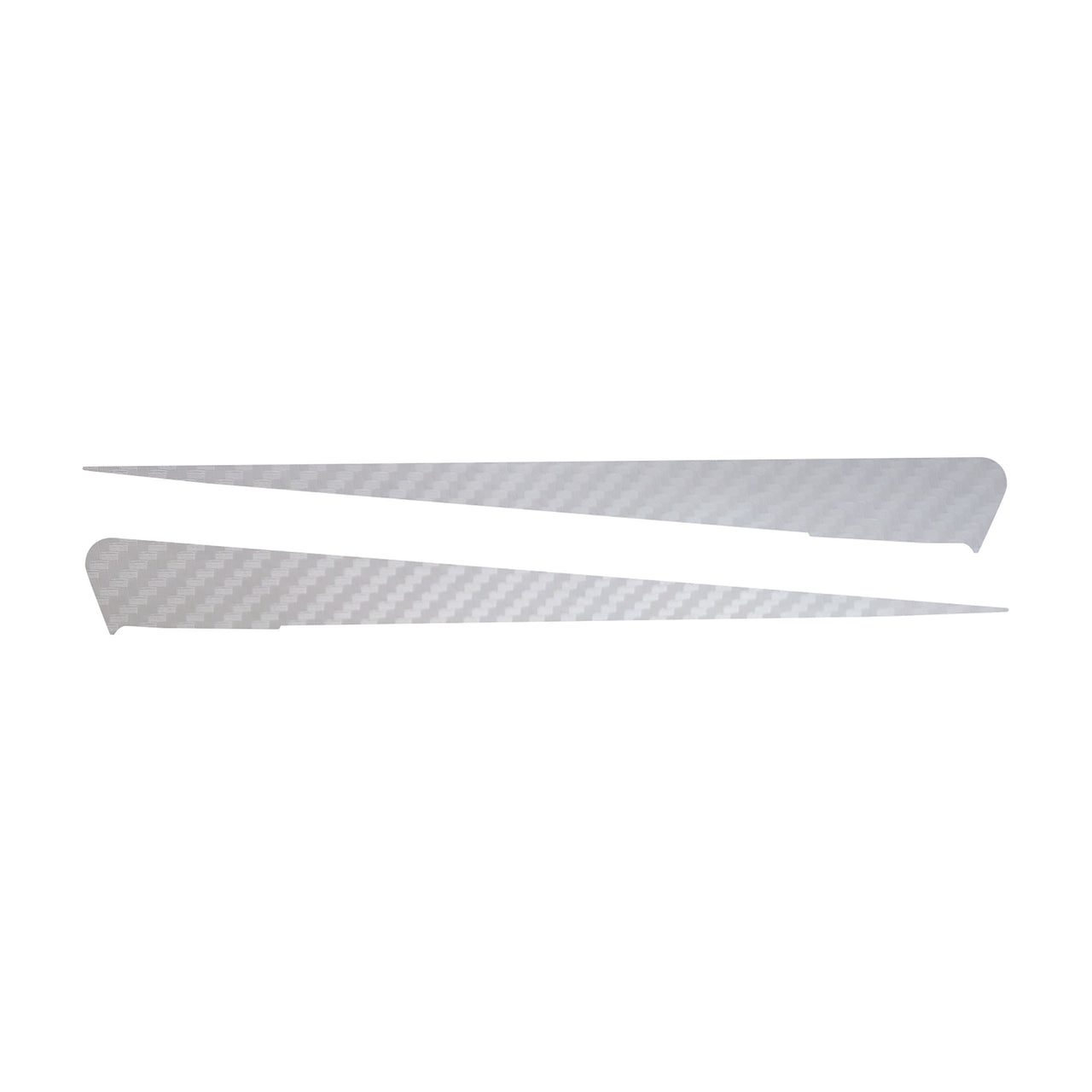 2014-2019 Corvette Side Spear Shadow Stripe - Pair - Stingray - White Carbon Fiber Textured - CA-77057-Corvette-Store-Online
