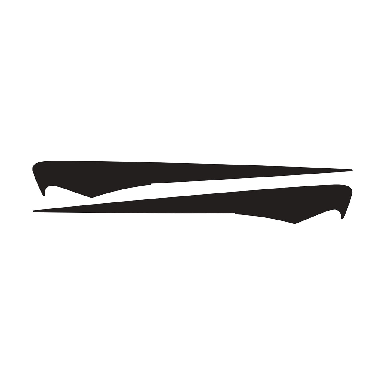 2014-2019 Corvette Side Spear Shadow Stripe - Pair - Z06 - Gloss Black - CA-77068-Corvette-Store-Online