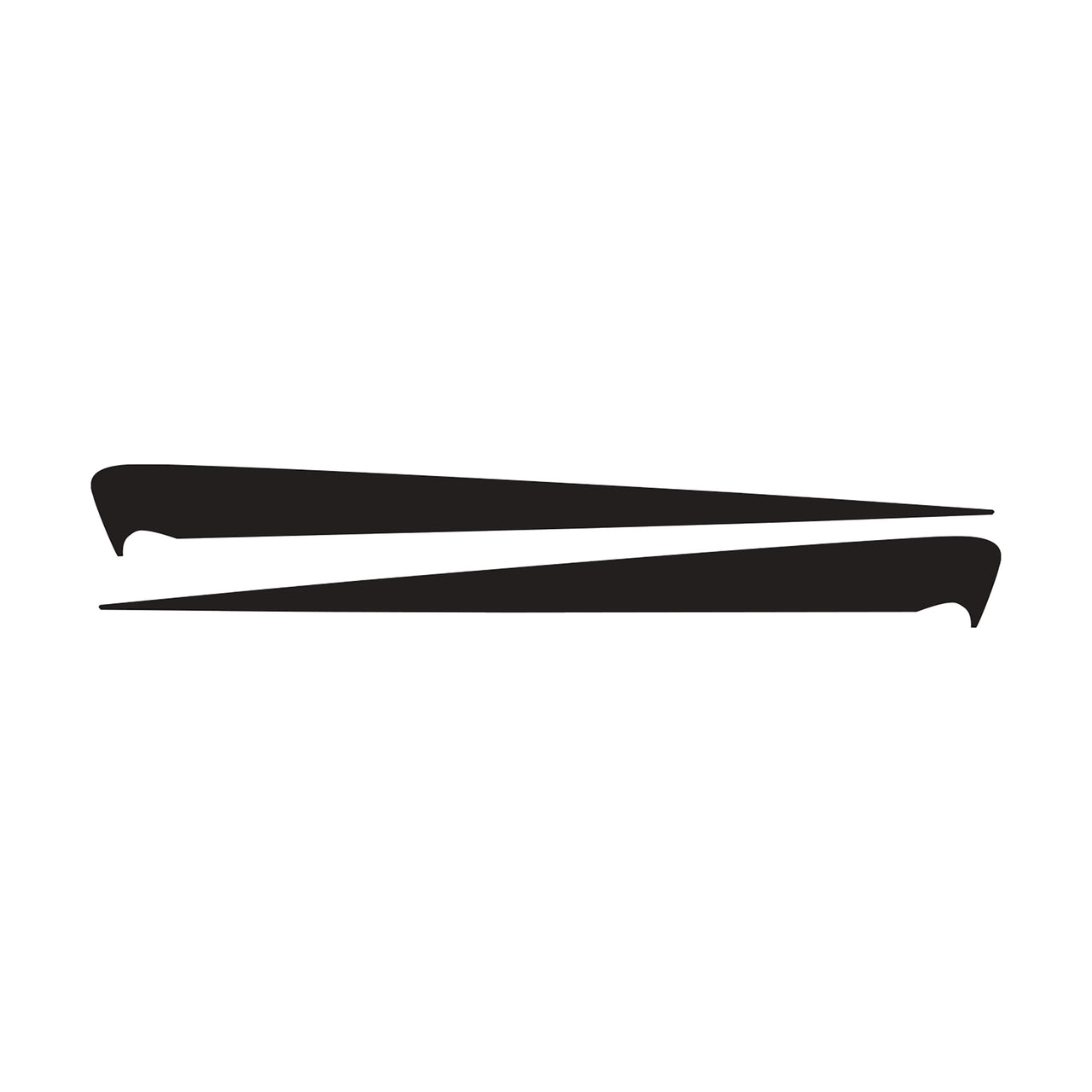 2014-2019 Corvette Side Spear Shadow Stripe - Pair - Grand Sport - Gloss Black - CA-77080-Corvette-Store-Online