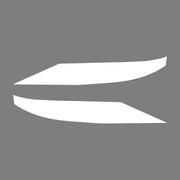 2014-2019 Corvette Front Grille Enhancement Overlay Decal Set - Gloss White - CA-77170-Corvette-Store-Online
