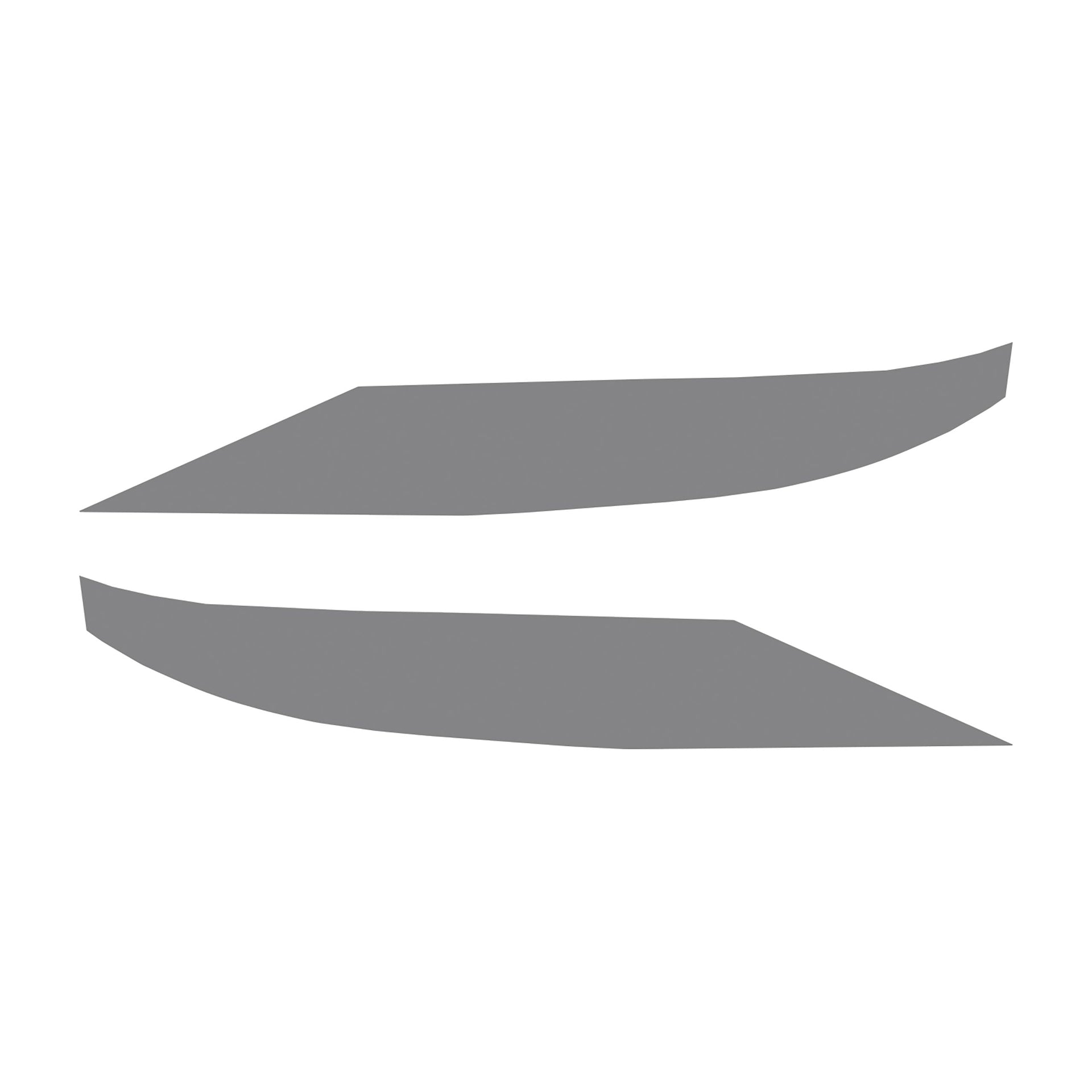 2014-2019 Corvette Front Grille Enhancement Overlay Decal Set - Matte Dark Gray - CA-77182-Corvette-Store-Online