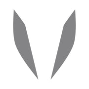 2014-2019 Corvette Headlight Eyelid Decals - Pair - Matte Gray - CA-77205-Corvette-Store-Online
