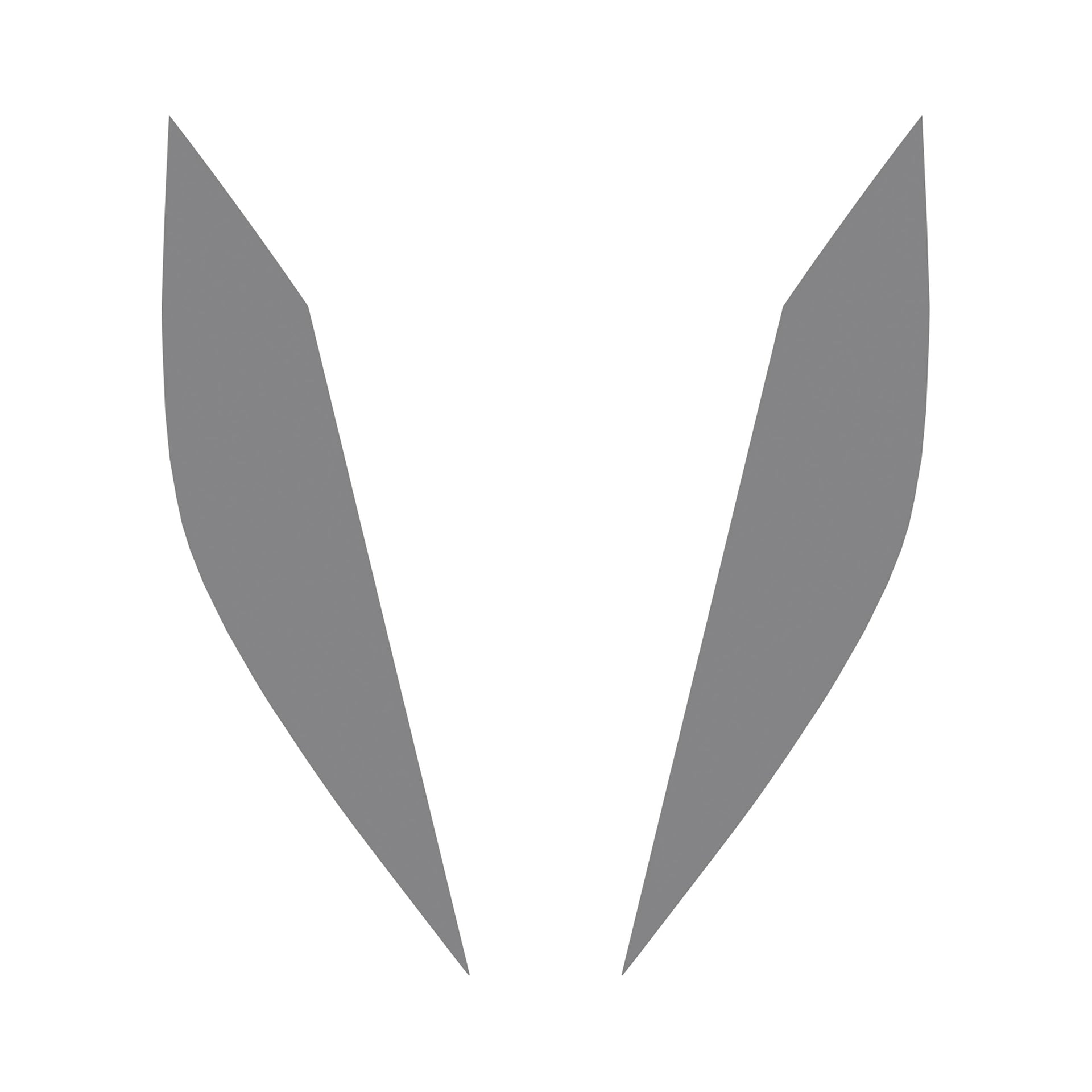 2014-2019 Corvette Headlight Eyelid Decals - Pair - Matte Gray - CA-77205-Corvette-Store-Online
