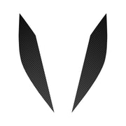 2014-2019 Corvette Headlight Eyelid Decals - Pair - Black Gloss Carbon Fiber - CA-77207-Corvette-Store-Online
