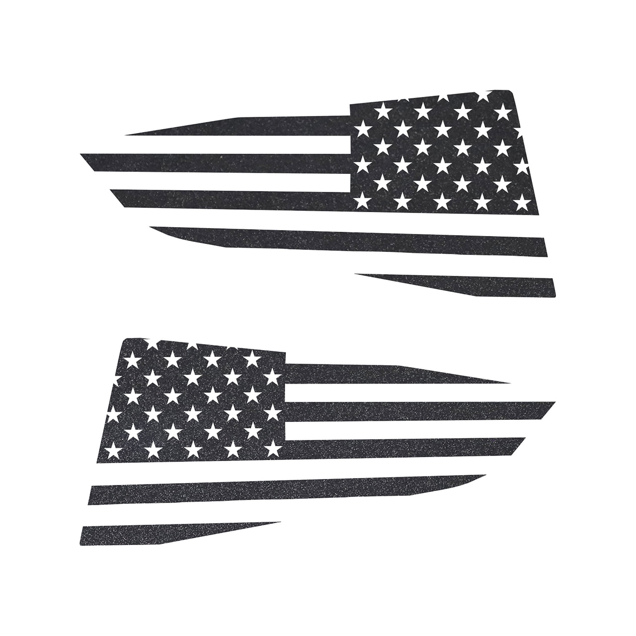 2014-2019 Corvette Quarter Window Flag Decal - Gloss Carbon Flash - Standard USA Flag - CA-77292-Corvette-Store-Online
