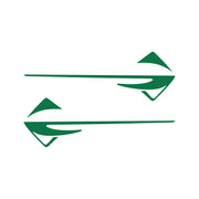 2014-2019 Corvette Fender Emblems Shadow Overlay Outline Decal - Pair - Gloss Green - CA-77317-Corvette-Store-Online