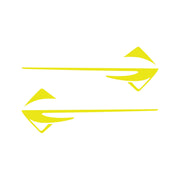2014-2019 Corvette Fender Emblems Shadow Overlay Outline Decal - Pair - Gloss Yellow - CA-77319-Corvette-Store-Online