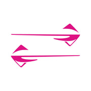 2014-2019 Corvette Fender Emblems Shadow Overlay Outline Decal - Pair - Matte Pink - CA-77323-Corvette-Store-Online