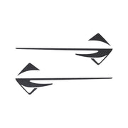 2014-2019 Corvette Fender Emblems Shadow Overlay Outline Decal - Pair - Gloss Carbon Flash Metallic - CA-77331-Corvette-Store-Online