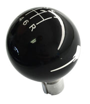 2014-2019 Corvette Shift Knob W/Shift Pattern & Side Stingray Logo - Black/White - CA-77383-Corvette-Store-Online