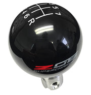 2015-2019 Corvette Shift Knob w/Shift Pattern & Side Z06 Logo - Black/White - CA-77400-Corvette-Store-Online