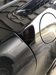 2014-2019 Corvette Hydro Carbon Fiber Door Bowl Handle Trim - 2 pcs - CA-77405-Corvette-Store-Online