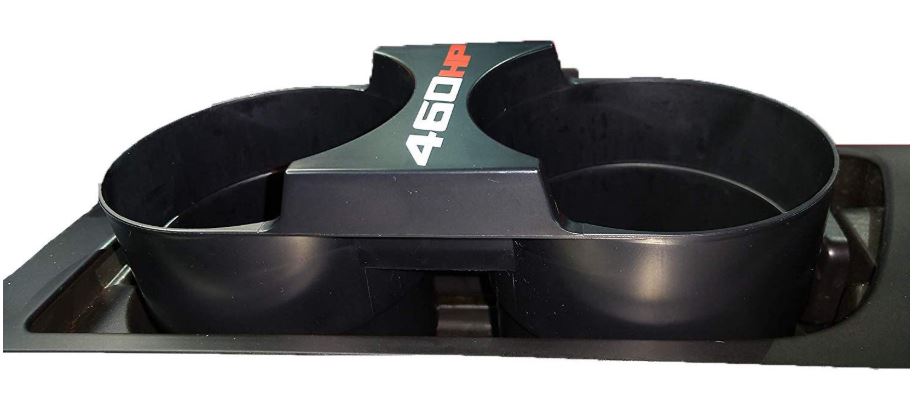 2014-2019 Corvette Stop Flop Cup Holder - 650HP Gloss White Numbers/Gloss Red HP - CA-77416-Corvette-Store-Online