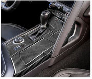 2014-2019 Corvette Carbon Fiber Center Console Overlay - 13 Pc - CA-77433-Corvette-Store-Online