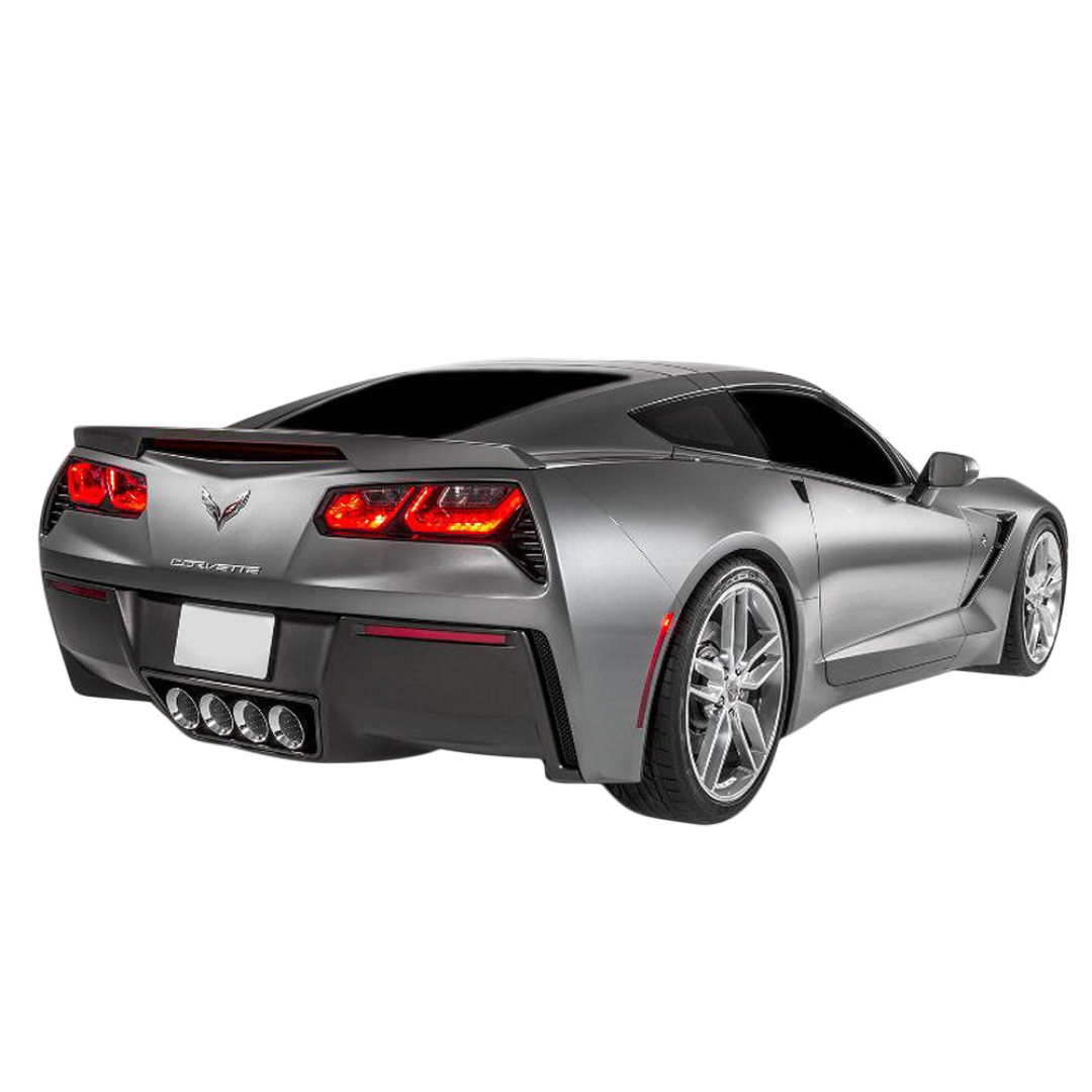 2014-2019 Corvette Tail Light/3rd Brake Light Blackouts - Dark Smoked Acrylic - CA