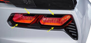 2014-2019 Corvette Rear Tail Light Blackout Trim Kit - Acrylic (8Pc) W/Acrylic Blackouts (6) - CA-77480-Corvette-Store-Online