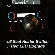 2005-2013 Corvette Red LED Seat Heater Switch Upgrade - CA-77490-Corvette-Store-Online
