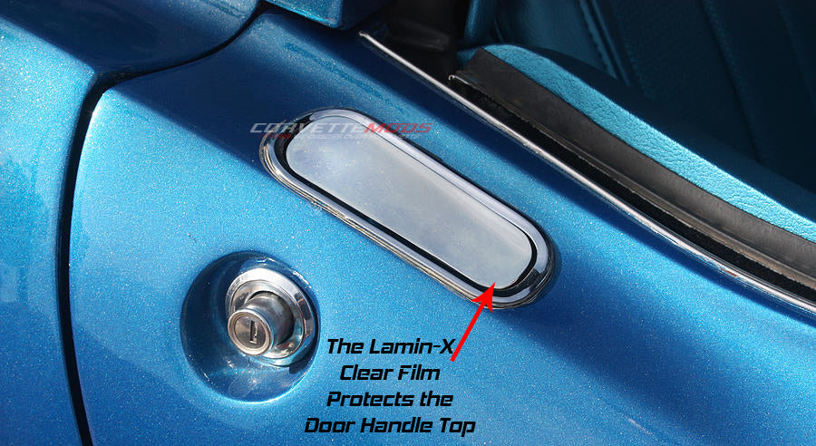 1968-1982 Corvette Lamin-X Clear Bra Outer Door Handle Protection - Pair - CA-77493-Corvette-Store-Online
