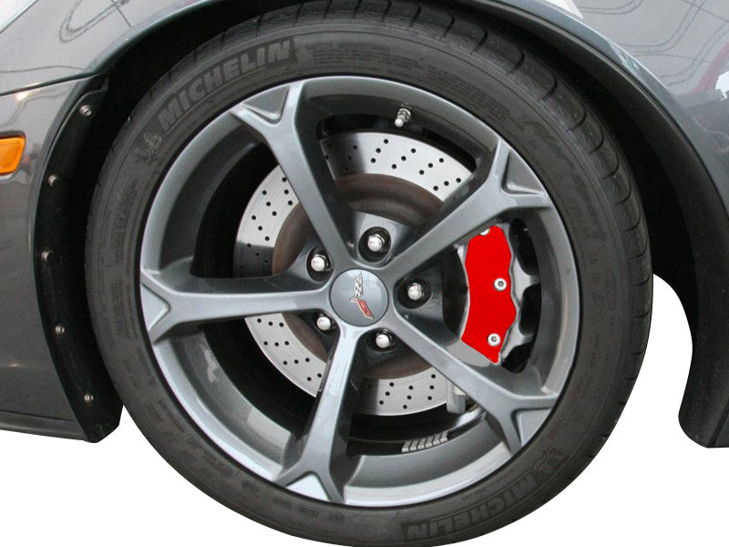 2006-2013 Corvette Z06/ GS Brake Caliper Decal - Reflective Heat Resistant Vinyl 4Pc - CA-77494-Corvette-Store-Online