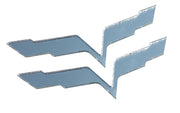 2005-2013 Corvette Mirror Finish Acrylic Emblem Covers - Pair - CA-77499-Corvette-Store-Online