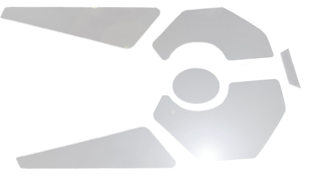 2020-2025 Corvette Mirrored Finish Acrylic Engine Bay Trim Panel Accents - 6pc - CA-77505-Corvette-Store-Online