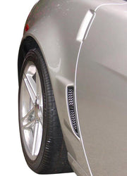 2005-2013 Corvette Rear Fender Brake Duct Grille Screens - All Exc ZR1 - Aluminum - CA-77591-Corvette-Store-Online