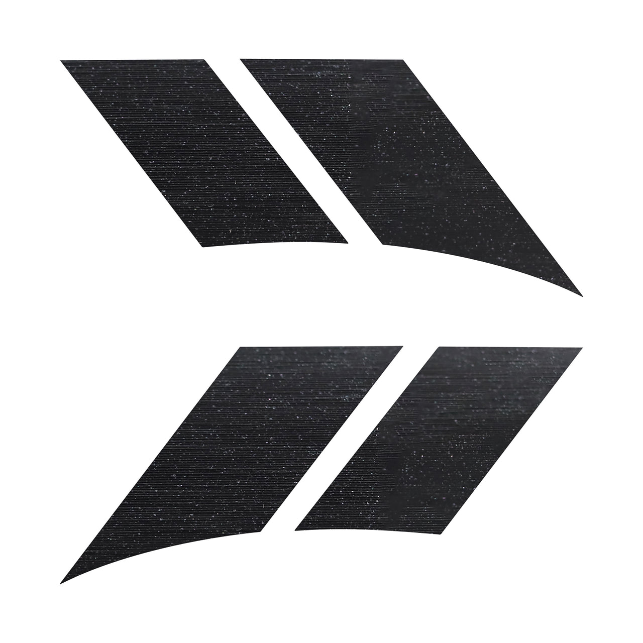 1997-2004 Corvette GS Style Fender Stripes Black Brushed Steel Both - Driver & Passenger - CA-77643-Corvette-Store-Online