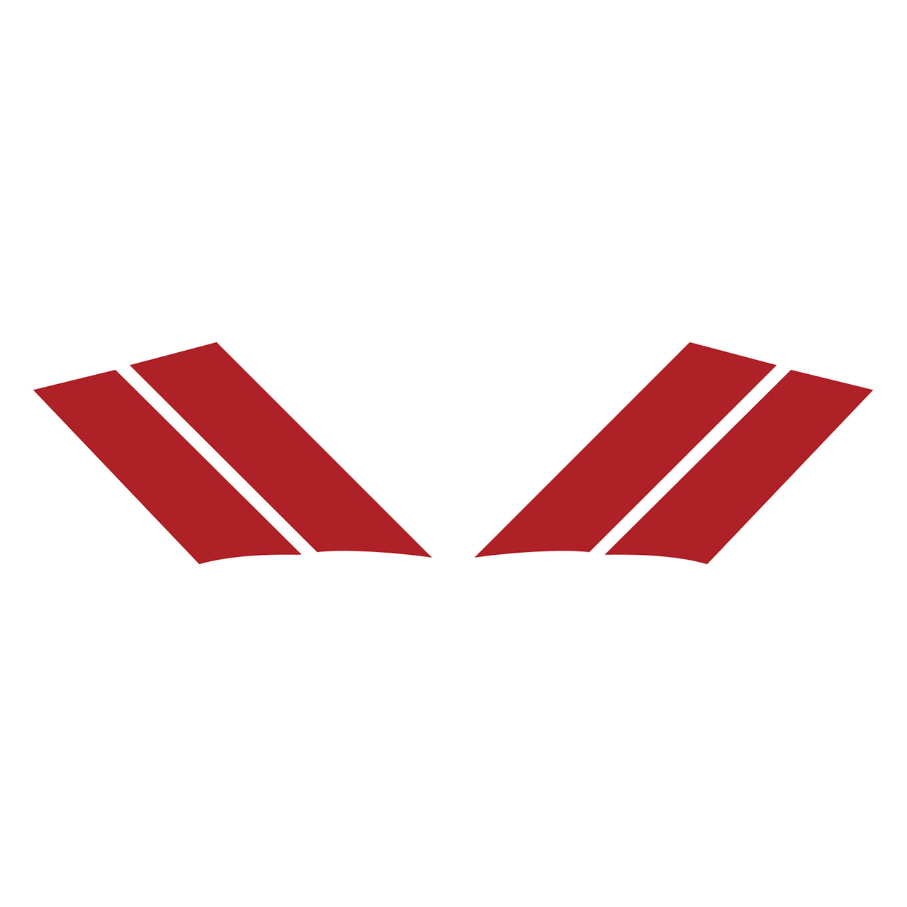 1984-1996 Corvette GS Fender Stripes - Matte Red Both - CA-77809-Corvette-Store-Online
