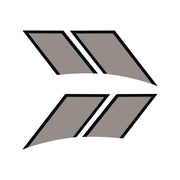 1997-2004 Corvette Two-Tone Fender Stripes - GS Inspired Yes Gloss Black Gloss Silver - CA-77875-Corvette-Store-Online