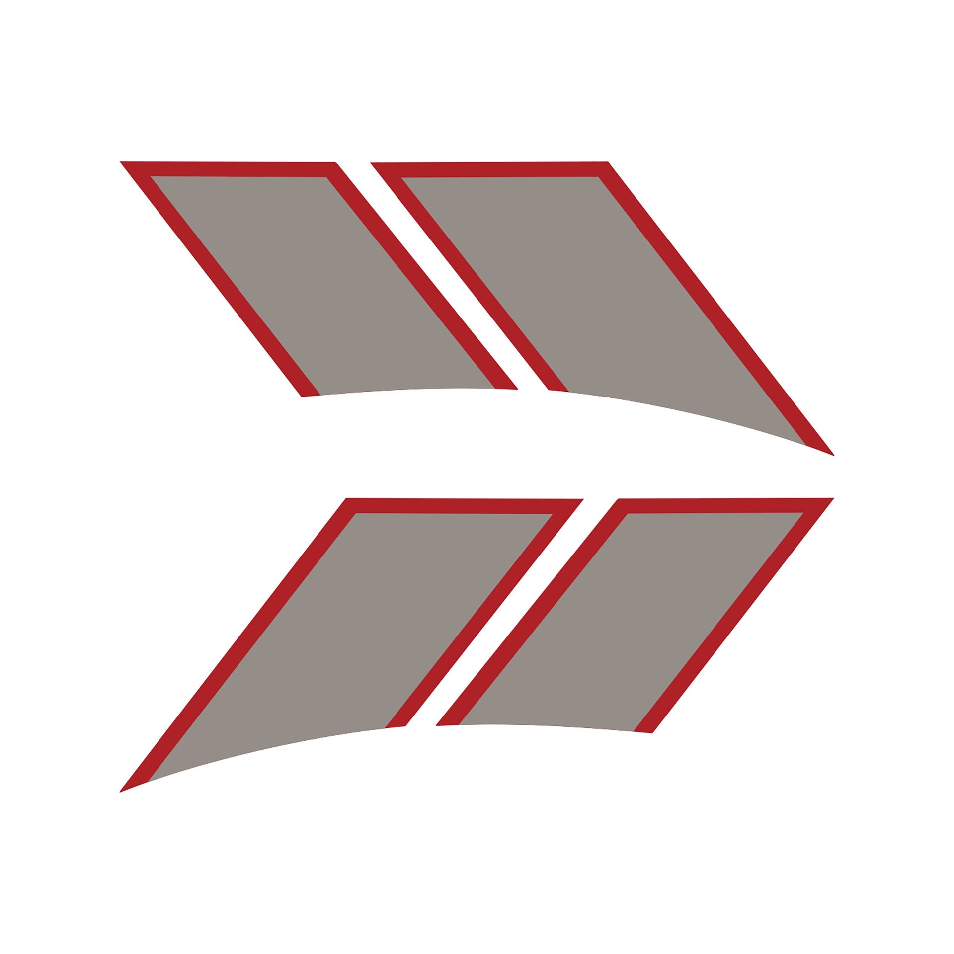 1997-2004 Corvette Two-Tone Fender Stripes - GS Inspired Yes Matte Red Gloss Silver - CA-77883-Corvette-Store-Online