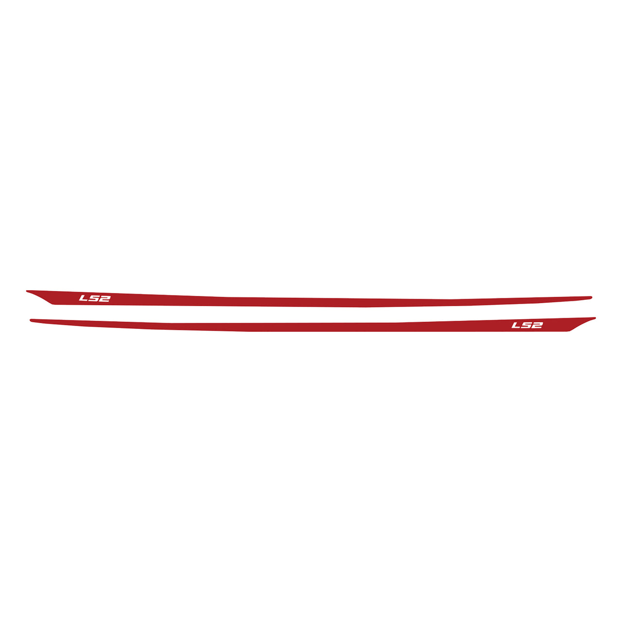 2005-2013 Corvette Hood Stripes Decal LS2 Gloss Red - CA-77931-Corvette-Store-Online