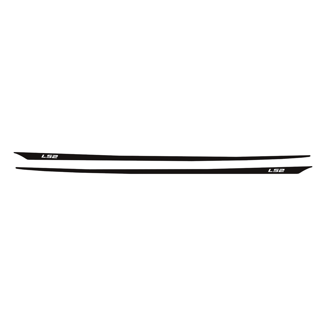2005-2013 Corvette Hood Stripes Decal LS2 Matte Black - CA-77934-Corvette-Store-Online