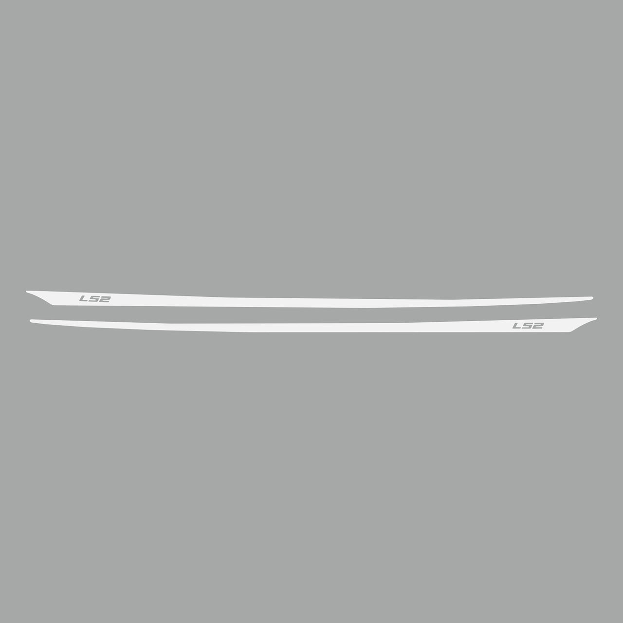 2005-2013 Corvette Hood Stripes Decal LS2 Matte White - CA-77936-Corvette-Store-Online