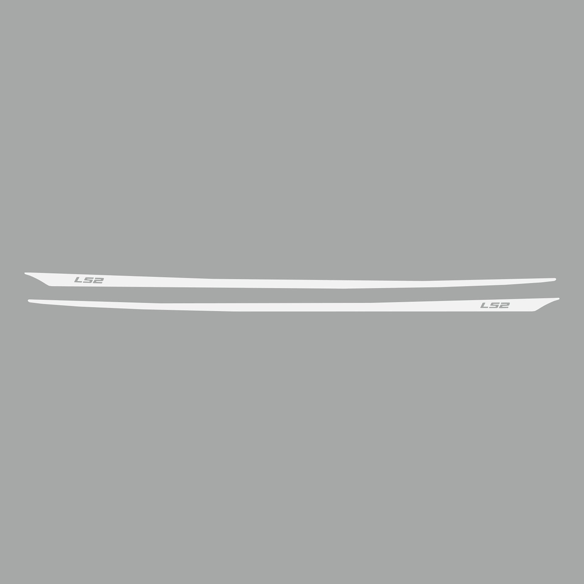 2005-2013 Corvette Hood Stripes Decal LS2 Matte White - CA-77936-Corvette-Store-Online