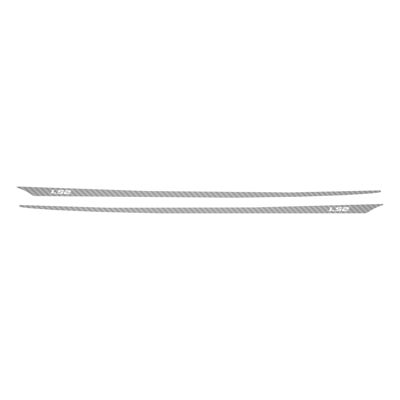2005-2013 Corvette Hood Stripes Decal LS2 Gray Gloss Carbon Fiber - CA-77941-Corvette-Store-Online